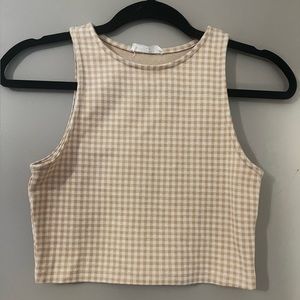Gingham Crop Tank